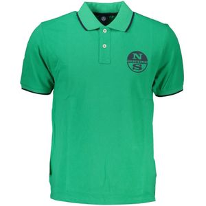 North Sails, Tops, Heren, Groen, M, Groene Polo Met Korte Mouwen