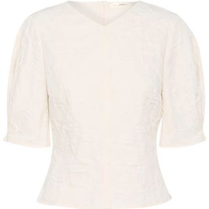 InWear, Blouses & Shirts, Dames, Wit, M, White Whisper Blouse met pofmouwen
