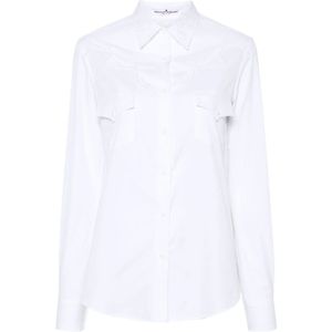 Ermanno Scervino, Blouses & Shirts, Dames, Wit, S, Stijlvol Overhemd
