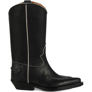 Chloé, Schoenen, Dames, Zwart, 37 EU, Leer, Texan Boots