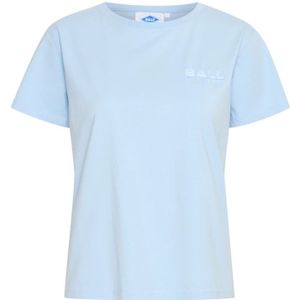 Ball, Tops, Dames, Blauw, M, Katoen, Poederblauwe Tee Topstijl