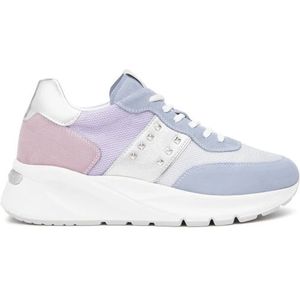 Nerogiardini, Schoenen, Dames, Veelkleurig, 39 EU, Suède, Sneakers van suède en technisch materiaal