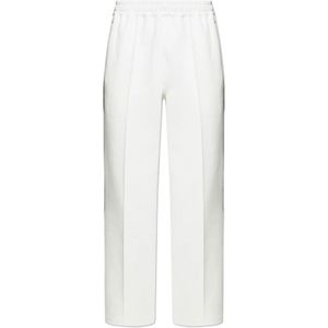 Lacoste, Broeken, Heren, Wit, XL, Katoen, Broek met logo