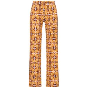 Maliparmi, Broeken, Dames, Oranje, L, Caleido Bloembroek