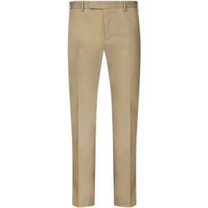PT Torino, Broeken, Heren, Groen, L, Katoen, Salie Groene Stretch Gabardine Broek