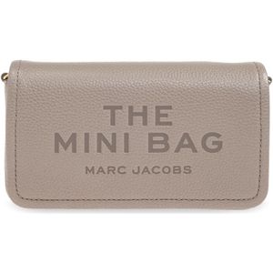 Marc Jacobs, Tassen, Dames, Beige, ONE Size, Leer, Shoulder Bag The Mini Marc