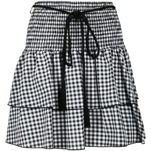Patrizia Pepe, Rokken, Dames, Zwart, S, Katoen, Elegante Katoenmix Rok