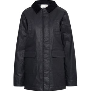 My Essential Wardrobe, Jassen, Dames, Zwart, M, Casual Waxed Jas