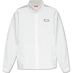 Diesel, Jassen, Heren, Wit, L, Katoen, S-Berto-Zip Sweatshirt