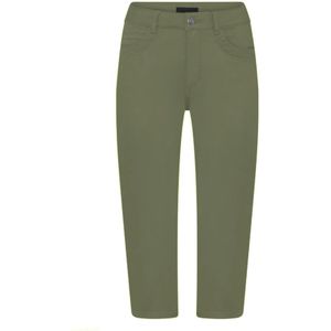 C.Ro, Jeans, Dames, Groen, M, Katoen, Capri Knickers in Legergroen