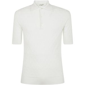 Filippo De Laurentiis, Tops, Heren, Wit, XL, Klassieke Polo Shirt