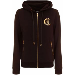 Just Cavalli, Sweatshirts & Hoodies, Dames, Zwart, 2Xs, Truien