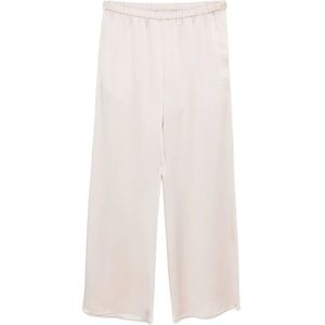 Le Tricot Perugia, Broeken, Dames, Beige, 2Xl, Beige Crepe Palazzo Broek