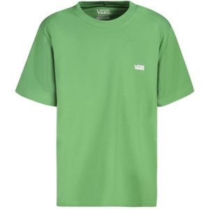 Vans, Tops, Heren, Groen, XS, Katoen, T-shirt met logo print