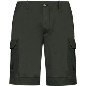Rrd, Korte broeken, Heren, Groen, M, Cargo Bermuda Shorts voor Mannen
