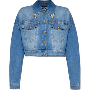 Versace Jeans Couture, Jassen, Dames, Blauw, M, Denim, Denim jas