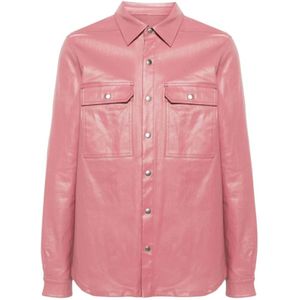 Rick Owens, Jassen, Heren, Roze, L, Denim, Denim Jas