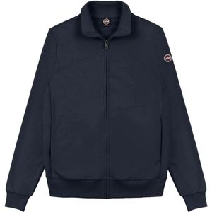 Colmar, Jassen, Heren, Blauw, 3Xl, Katoen, Hoodloze Sweatshirt Katoen Polyester Samenstelling
