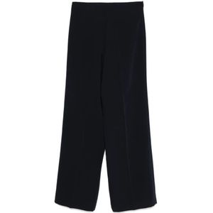 P.a.r.o.s.h., Broeken, Dames, Blauw, L, Polyester, Blauwe Broek voor Vrouwen