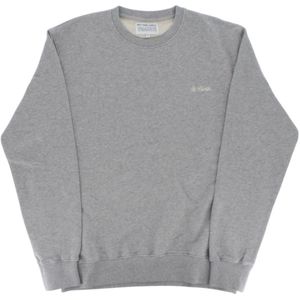 MC2 Saint Barth, Sweatshirts & Hoodies, Heren, Grijs, XL, Katoen, Grijze Sweatshirt Met Print