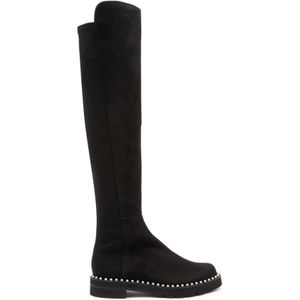 Stuart Weitzman, Schoenen, Dames, Zwart, 38 EU, Suède, 5050 Pearl Lift Boot