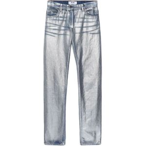 Msgm, Jeans, Dames, Blauw, 2Xs, Katoen, Straight Jeans