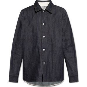 Jil Sander, Overhemden, Heren, Blauw, XL, Denim, Denim Overhemd