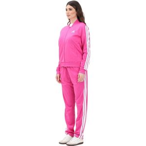 Adidas, Sport, Dames, Roze, L, Sportieve Essentials 3-Stripes Fuchsia Jumpsuit