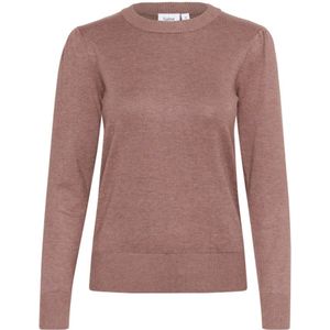 Saint Tropez, Truien, Dames, Bruin, 2Xl, Mila SZ Pullover Gebreid Antler Melange