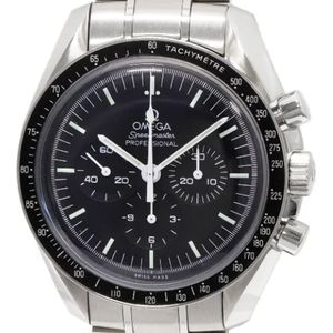 Omega Vintage, Pre-owned, Dames, Zwart, ONE Size, Leer, Pre-owned Metal watches