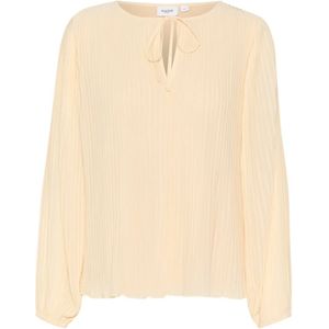 Saint Tropez, Blouses & Shirts, Dames, Beige, XL, Polyester, Elegante Hoomasz Blouse in Crème
