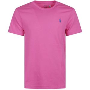 Polo Ralph Lauren, Tops, Heren, Roze, XL, Katoen, Fuchsia T-shirts en Polos