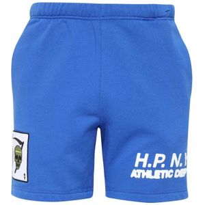 Heron Preston, Korte broeken, Heren, Blauw, 2Xl, Katoen, Casual sweatshorts voor dagelijks comfort
