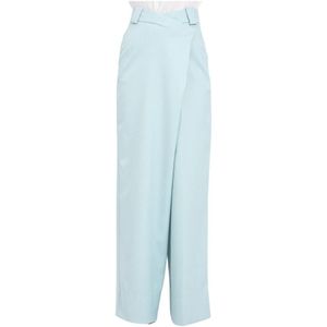 ViCOLO, Broeken, Dames, Blauw, M, Elegante broek in acetaat en viscose