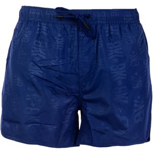 Bikkembergs, Badkleding, Heren, Blauw, L, Polyester, Dynamische boardshorts voor mannen