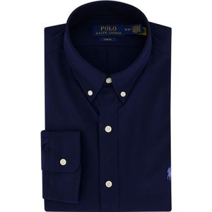 Polo Ralph Lauren, Overhemden, Heren, Blauw, XL, Katoen, Casual Donkerblauw Overhemd