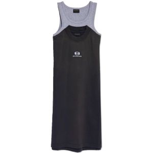Balenciaga, Tops, Dames, Grijs, XS, Katoen, Spaghetti Strap Top
