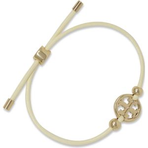Tory Burch, Accessoires, Dames, Geel, ONE Size, Leer, Miller Slider Armband
