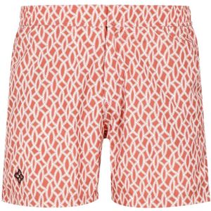 Tagliatore, Badkleding, Heren, Bruin, S, Geometric Pattern Swimwear