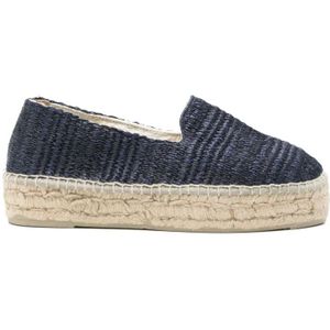 Manebí, Schoenen, Dames, Blauw, 40 EU, Blauwe Platte Schoenen