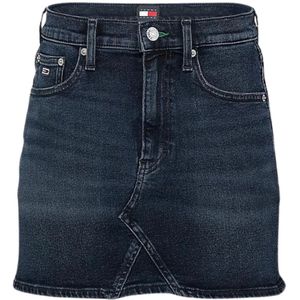 Tommy Hilfiger, Rokken, Dames, Blauw, S, Denim, Denim Rok