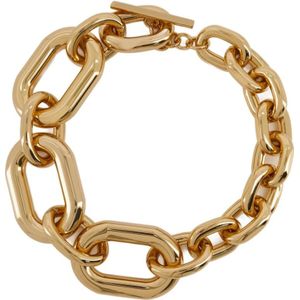 Rabanne, Accessoires, Dames, Geel, ONE Size, Goudkleurige XL Link Ketting