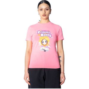 Vetements, Tops, Dames, Roze, M, Katoen, Prinses Kenny Roze Unisex T-shirt