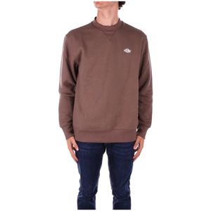 Dickies, Sweatshirts & Hoodies, Heren, Bruin, L, Katoen, Bruin Logo Front Sweater