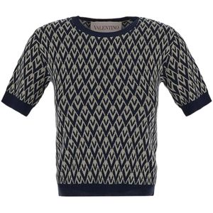 Valentino, Truien, Dames, Veelkleurig, L, Dames Gebreide Mode