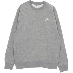 Nike, Sweatshirts & Hoodies, Heren, Grijs, 2Xl, Katoen, Crewneck Sweatshirt Long Sleeve