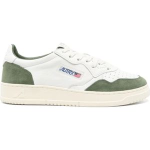 Autry, Schoenen, Heren, Groen, 43 EU, Leer, Medalist Low Sneakers