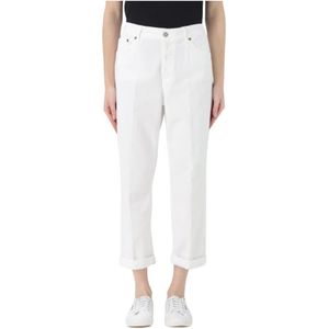Dondup, Jeans, Dames, Wit, W25, Witte Straight Leg Jeans