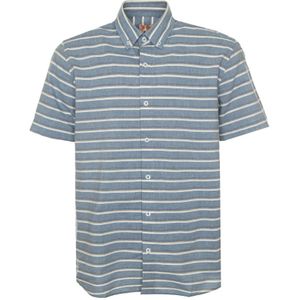 Armor-Lux, Overhemden, Heren, Blauw, M, Katoen, Gestreept Heritage Shirt Regular Fit