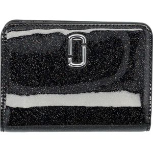 Marc Jacobs, Accessoires, Dames, Zwart, ONE Size, Polyester, Mini Compact Portemonnee